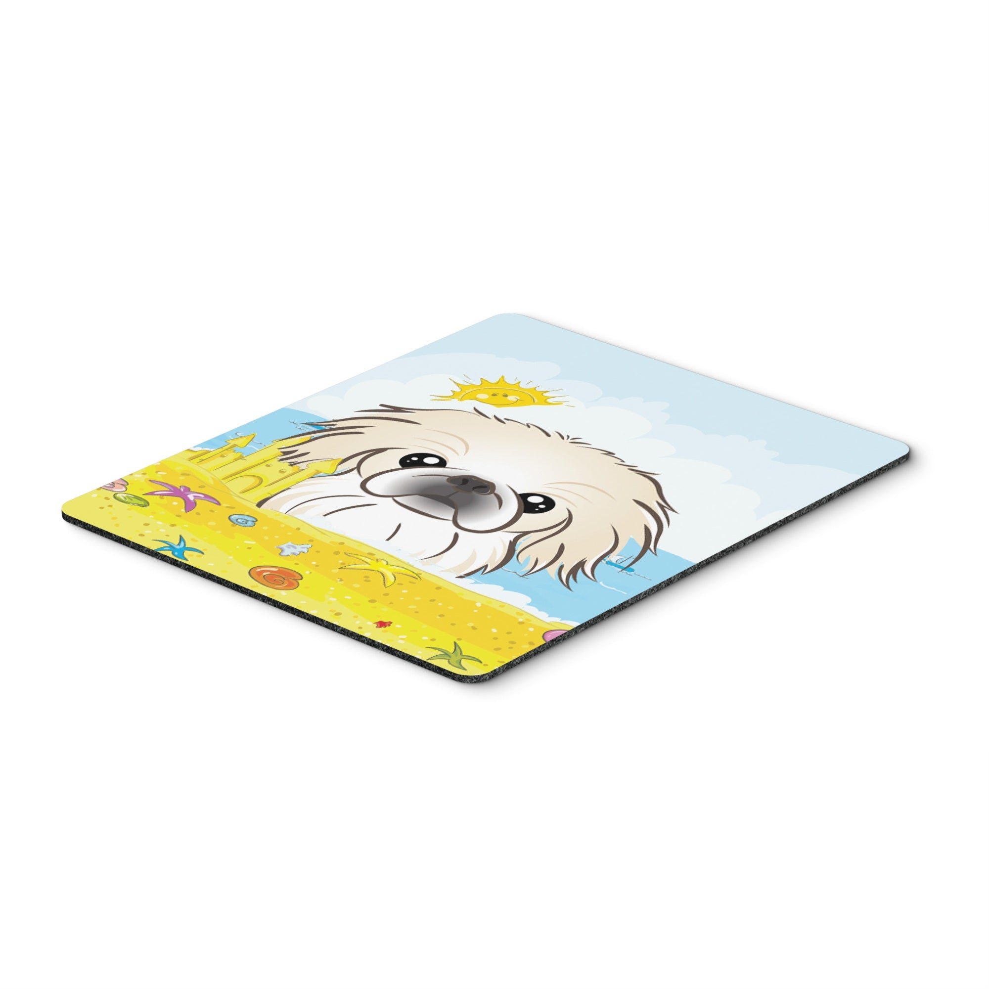 Caroline'S Treasures Pekingese Summer Beach Mouse Pad, Hot Pad Or Trivet, Multicolor (Bb2089Mp)