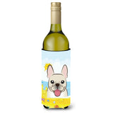 Caroline'S Treasures Bb2106Literk French Bulldog Summer Beach Wine Bottle Hugger Koozie, 750Ml, Multicolor