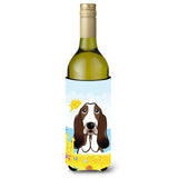 Caroline'S Treasures Bb2111Literk Basset Hound Summer Beach Wine Bottle Hugger Koozie, 750Ml, Multicolor