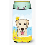 Caroline'S Treasures Bb2120Tbc Golden Retriever Summer Beach Tall Boy Hugger Koozie, Multicolor