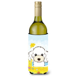 Caroline'S Treasures Bb2125Literk White Poodle Summer Beach Wine Bottle Hugger Koozie, 750Ml, Multicolor
