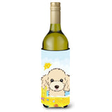 Caroline'S Treasures Bb2126Literk Buff Poodle Summer Beach Wine Bottle Hugger Koozie, 750Ml, Multicolor