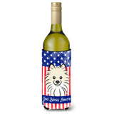 Caroline'S Treasures Bb2137Literk Pomeranian Wine Bottle Hugger Koozie, 750Ml, Multicolor