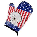 Caroline'S Treasures Bb2147Ovmt American Flag And Bichon Frise Oven Mitt, 12 By 8.5, Multicolor