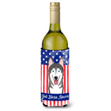 Caroline'S Treasures Bb2148Literk Alaskan Malamute Wine Bottle Hugger Koozie, 750Ml, Multicolor