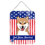 Caroline'S Treasures Shiba Inu Wall Or Door Hanging Prints Bb2155Ds1216, 16Hx12W, Multicolor