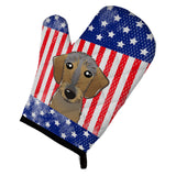 Caroline'S Treasures Bb2163Ovmt American Flag And Wirehaired Dachshund Oven Mitt, 12 By 8.5, Multicolor