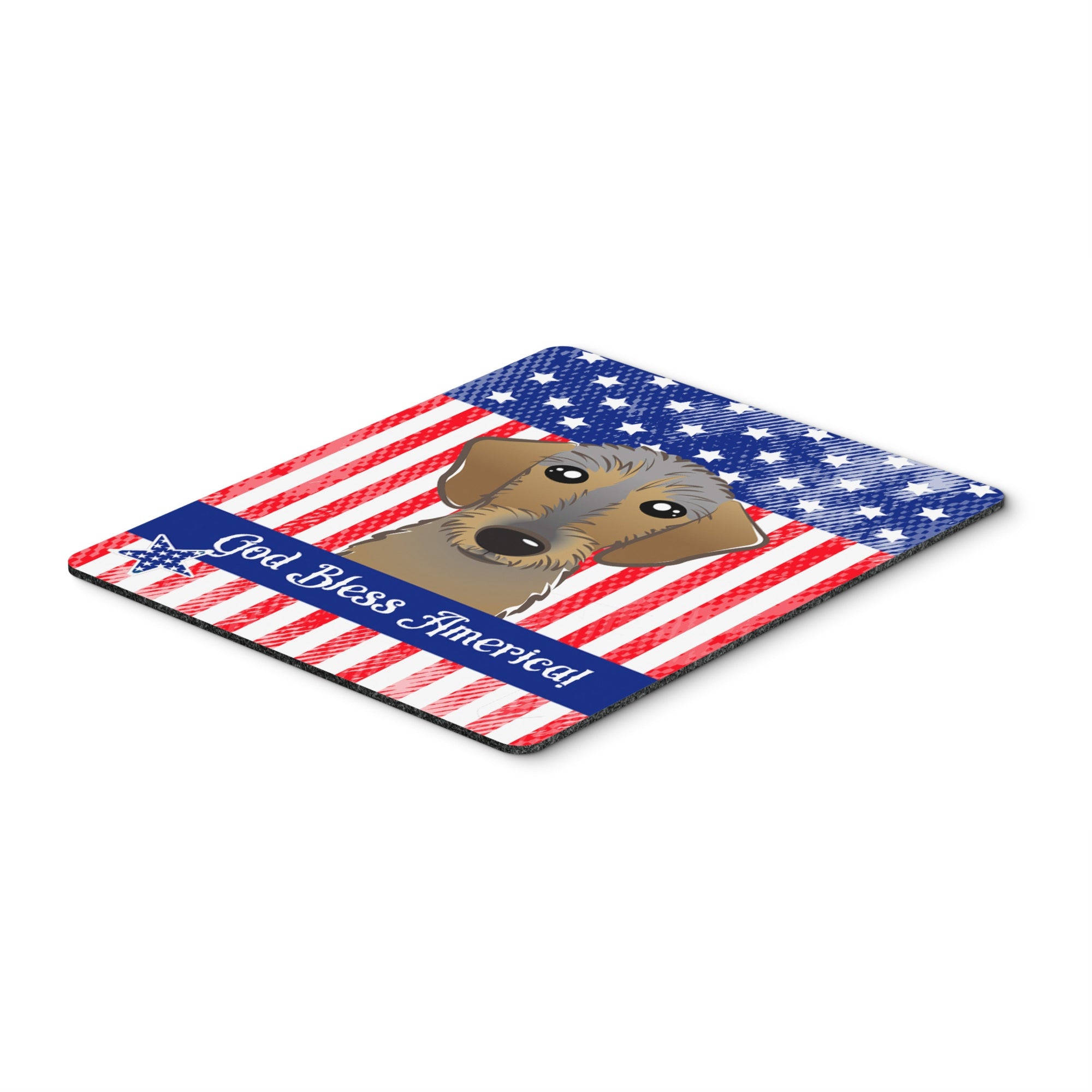 Caroline'S Treasures God Bless American Flag With Chocolate Labrador Mouse/Hot Pad Or Trivet (Bb2164Mp)