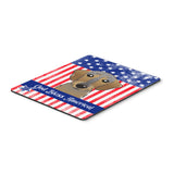 Caroline'S Treasures God Bless American Flag With Chocolate Labrador Mouse/Hot Pad Or Trivet (Bb2164Mp)