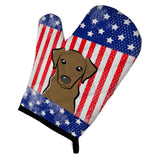 Caroline'S Treasures Bb2164Ovmt American Flag And Chocolate Labrador Oven Mitt, 12 By 8.5, Multicolor