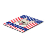 Caroline'S Treasures God Bless American Flag With French Bulldog Mouse/Hot Pad Or Trivet (Bb2168Mp)