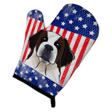 Caroline'S Treasures Bb2176Ovmt American Flag And Saint Bernard Oven Mitt, 12 By 8.5, Multicolor