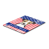 Caroline'S Treasures God Bless American Flag With Jack Russell Terrier Mouse/Hot Pad Or Trivet (Bb2191Mp)