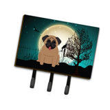 Caroline'S Treasures Halloween Scary Pug Brown Leash Or Key Holder Bb2195Th68, Triple