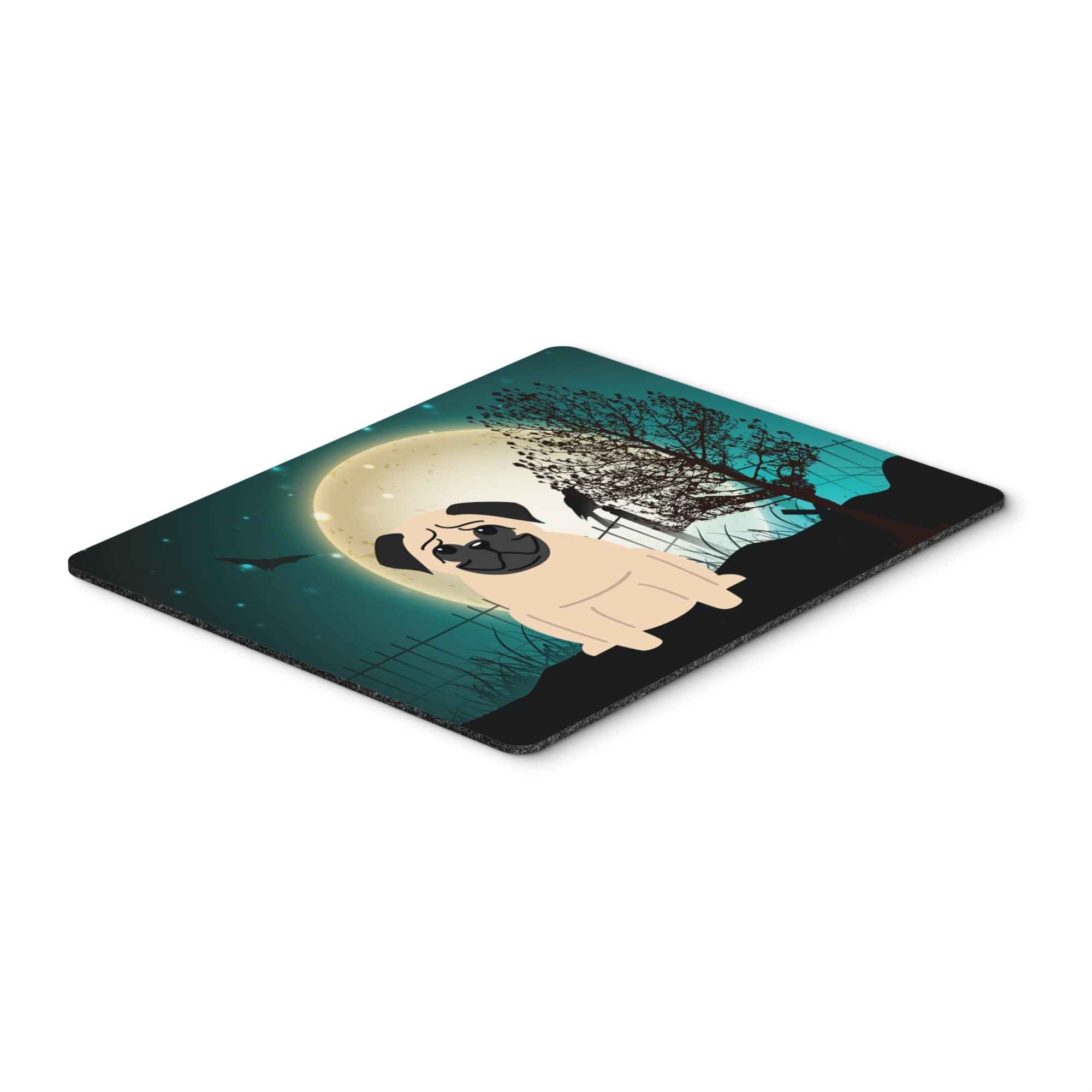 Caroline'S Treasures Halloween Scary Pug Fawn Mouse Pad, Hot Pad Or Trivet , Multicolor, 7.75X9.25 (Bb2198Mp)