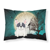 Caroline'S Treasures Halloween Scary French Bulldog Piebald Fabric Standard Pillowcase Bb2201Pillowcase, Multicolor