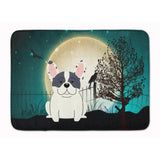 Caroline'S Treasures Halloween Scary French Bulldog Piebald Floor Mat, 19 X 27, Multicolor