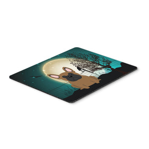 Caroline'S Treasures Halloween Scary French Bulldog Brown Mouse Pad, Multicolor, 7.75X9.25 (Bb2203Mp)