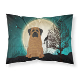 Caroline'S Treasures Halloween Scary Mastiff Brindle Fabric Standard Pillowcase Bb2205Pillowcase, Multicolor