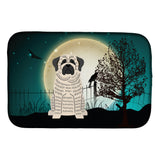 Caroline'S Treasures Halloween Scary Mastiff Brindle White Dish Drying Mat, 14 X 21