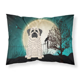 Caroline'S Treasures Halloween Scary Mastiff Brindle White Fabric Standard Pillowcase Bb2206Pillowcase, Multicolor