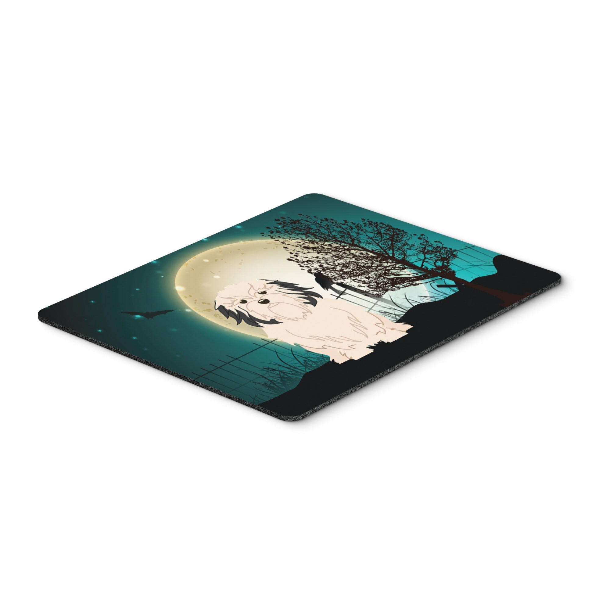 Caroline'S Treasures Halloween Scary Lowchen Mouse Pad, Hot Pad Or Trivet , Multicolor, 7.75X9.25 (Bb2209Mp)
