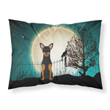 Caroline'S Treasures Halloween Scary Manchester Terrier Fabric Standard Pillowcase Bb2218Pillowcase, Multicolor