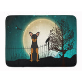 Caroline'S Treasures Halloween Scary Manchester Terrier Floor Mat, 19 X 27, Multicolor