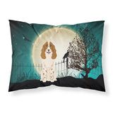 Caroline'S Treasures Halloween Scary Russian Spaniel Fabric Standard Pillowcase Bb2221Pillowcase, Multicolor