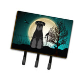 Caroline'S Treasures Halloween Scary Standard Schnauzer Black Leash Or Key Holder Bb2222Th68, Triple, Multicolor