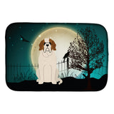 Caroline'S Treasures Halloween Scary Saint Bernard Dish Drying Mat, 14 X 21