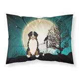 Caroline'S Treasures Halloween Scary Bernese Mountain Dog Fabric Standard Pillowcase Bb2226Pillowcase, Multicolor