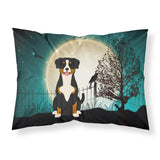 Caroline'S Treasures Halloween Scary Entlebucher Fabric Standard Pillowcase Bb2228Pillowcase, Multicolor