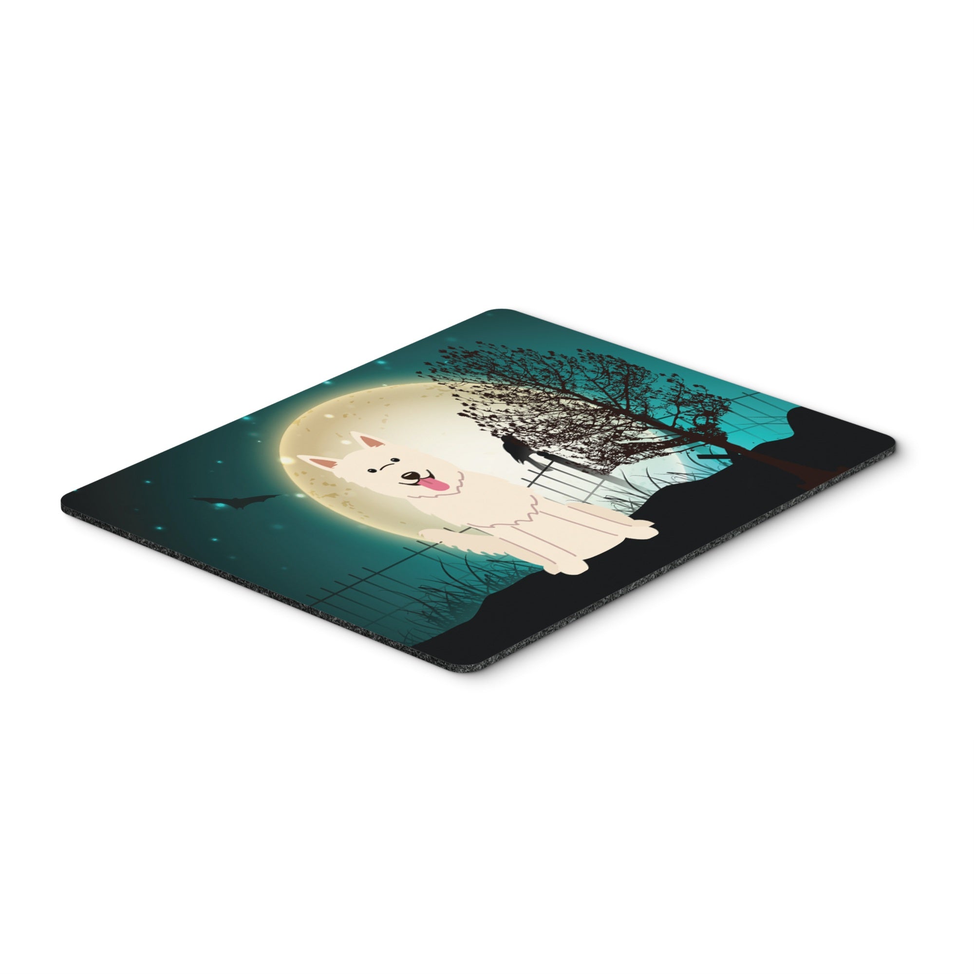 Caroline'S Treasures Halloween Scary White German Shepherd Mouse Pad, Multicolor, 7.75X9.25 (Bb2235Mp)