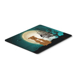 Caroline'S Treasures Halloween Staffordshire Bull Terrier Brown Mouse Pad, Multicolor, 7.75X9.25 (Bb2237Mp)
