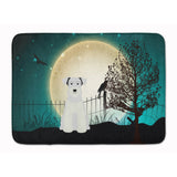 Caroline'S Treasures Halloween Miniature Schanuzer White Floor Mat, 19 X 27, Multicolor
