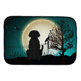 Caroline'S Treasures Halloween Scary Black Labrador Dish Drying Mat, 14 X 21