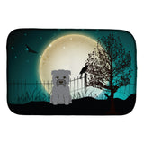 Caroline'S Treasures Halloween Scary Glen Of Imal Grey Dish Drying Mat, 14 X 21