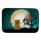 Caroline'S Treasures Halloween Scary Glen Of Imal Tan Dish Drying Mat, 14 X 21