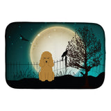 Caroline'S Treasures Halloween Scary Poodle Tan Dish Drying Mat, 14 X 21