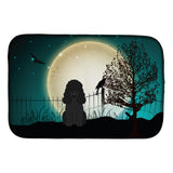 Caroline'S Treasures Halloween Scary Poodle Dish Drying Mat, 14 X 21