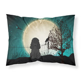 Caroline'S Treasures Halloween Scary Poodle Black Fabric Standard Pillowcase Bb2261Pillowcase, Multicolor