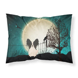 Caroline'S Treasures Halloween Scary Papillon Black White Fabric Standard Pillowcase Bb2266Pillowcase, Multicolor