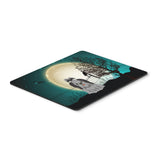 Caroline'S Treasures Halloween Scary Shih Tzu Black Silver Mouse Pad, Multicolor, 7.75X9.25 (Bb2279Mp)