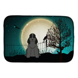 Caroline'S Treasures Halloween Scary Cocker Spaniel Black Dish Drying Mat, 14 X 21