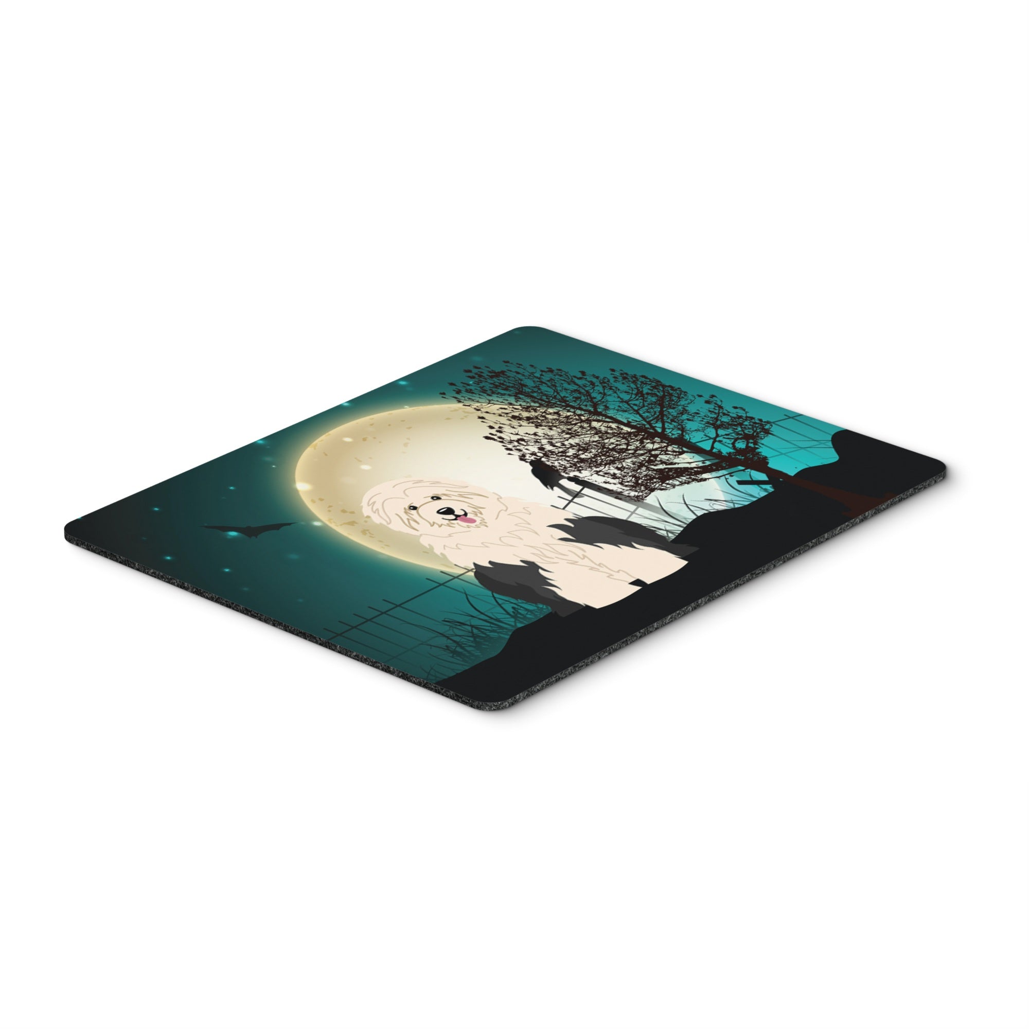 Caroline'S Treasures Halloween Scary Old English Sheepdog Mouse Pad, Multicolor, 7.75X9.25 (Bb2286Mp)