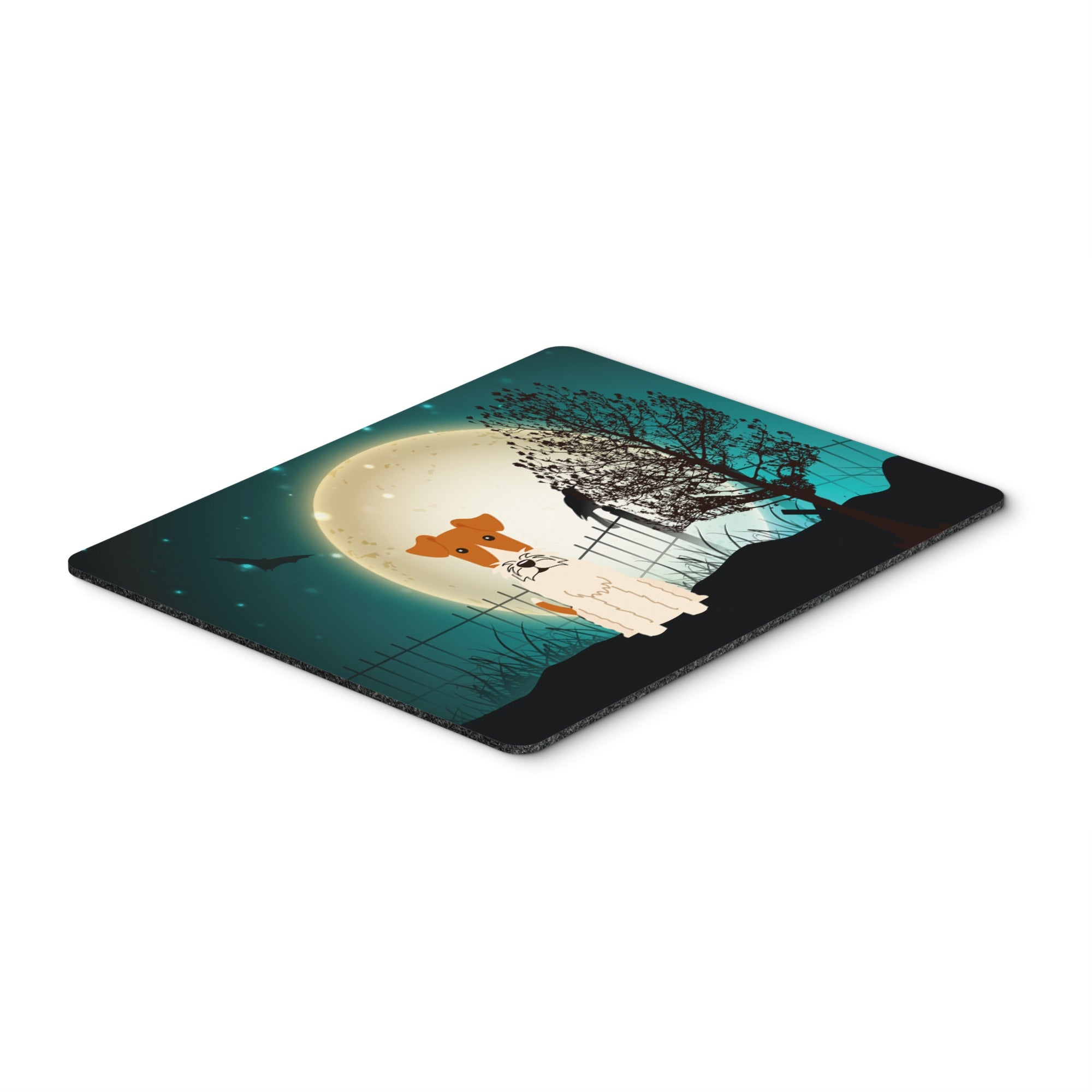 Caroline'S Treasures Halloween Scary Wire Fox Terrier Mouse Pad, Multicolor, 7.75X9.25 (Bb2291Mp)