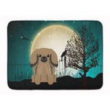 Caroline'S Treasures Halloween Scary Pekingnese Tan Floor Mat, 19 X 27, Multicolor