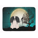 Caroline'S Treasures Halloween Scary Pekingnese Black White Floor Mat, 19 X 27, Multicolor