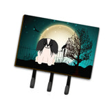 Caroline'S Treasures Halloween Scary Pekingnese Black White Leash Or Key Holder Bb2295Th68, Triple